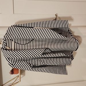 Black and white blazer jacket